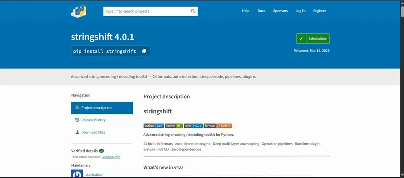 stringshift PyPI preview